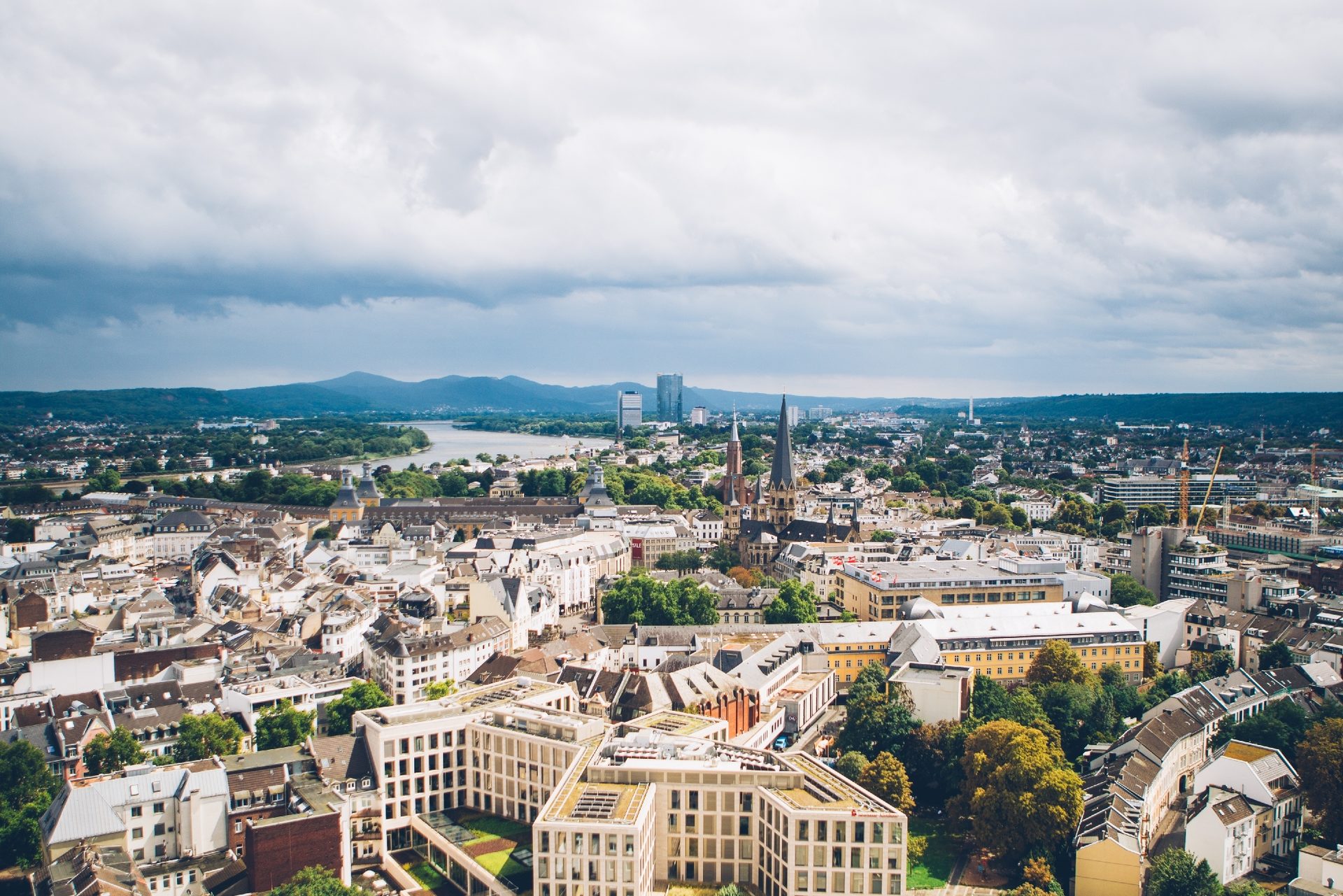 The city of Bonn from above