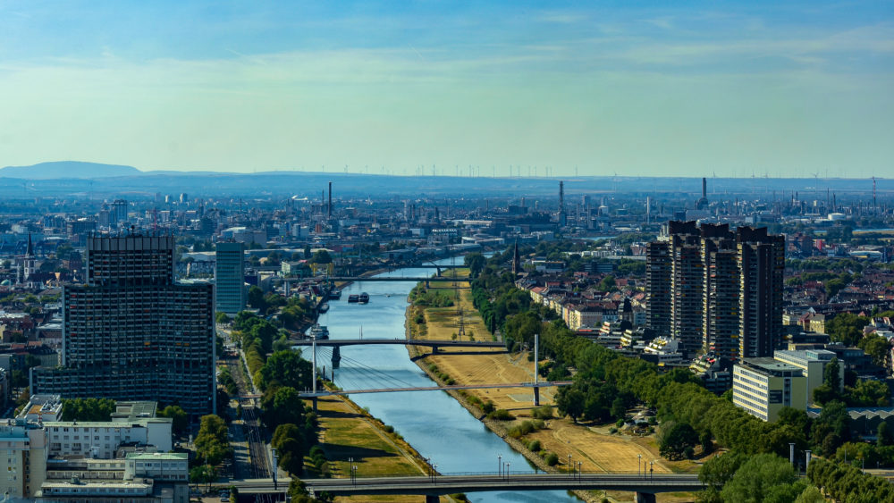 View of Mannheim from above